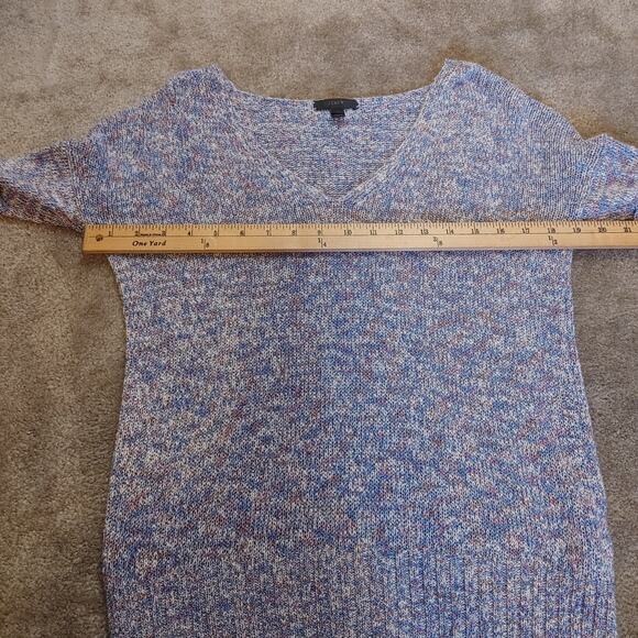 J. Crew Size XS Extra Small Multi Color Blue Sweater Cotton Sweater - Picture 5 of 11